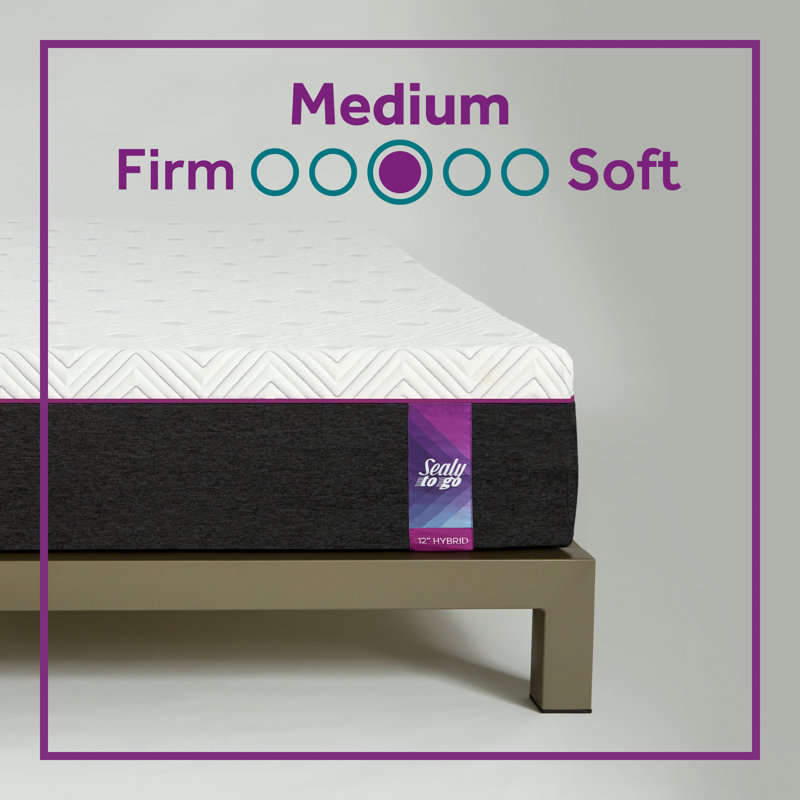 Sealy To Go 12” Medium Hybrid Mattress In a Box & Reviews Wayfair